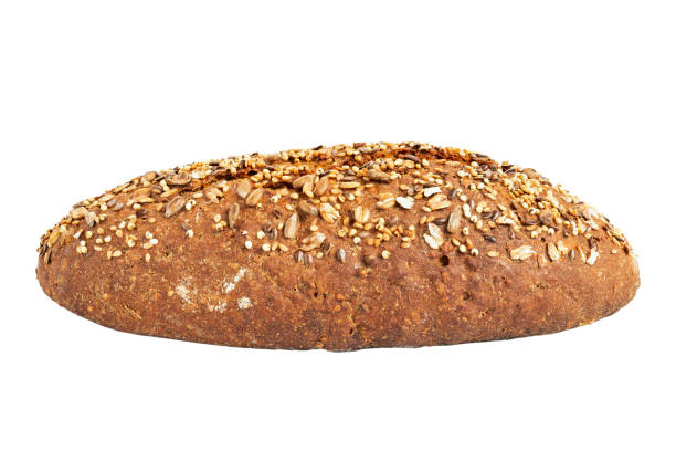 istock Freshly baked bread isolated on white background. Element of packaging design. 1406485344