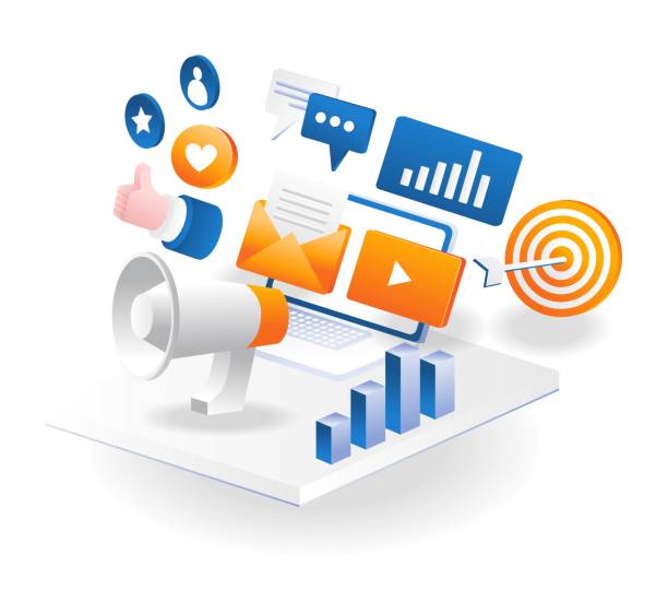 istock Social media digital marketing strategy email business campaign 1406485863