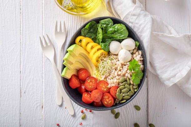 istock Fresh salad as a balanced meal for diet. 1406488782