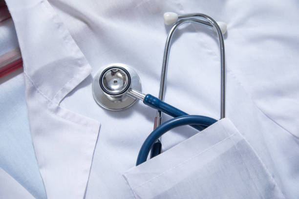 istock Medical doctor uniform with stethoscope. 1406490232