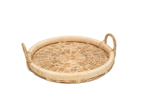 istock round rattan basket with handles isolated on white background 1406494010
