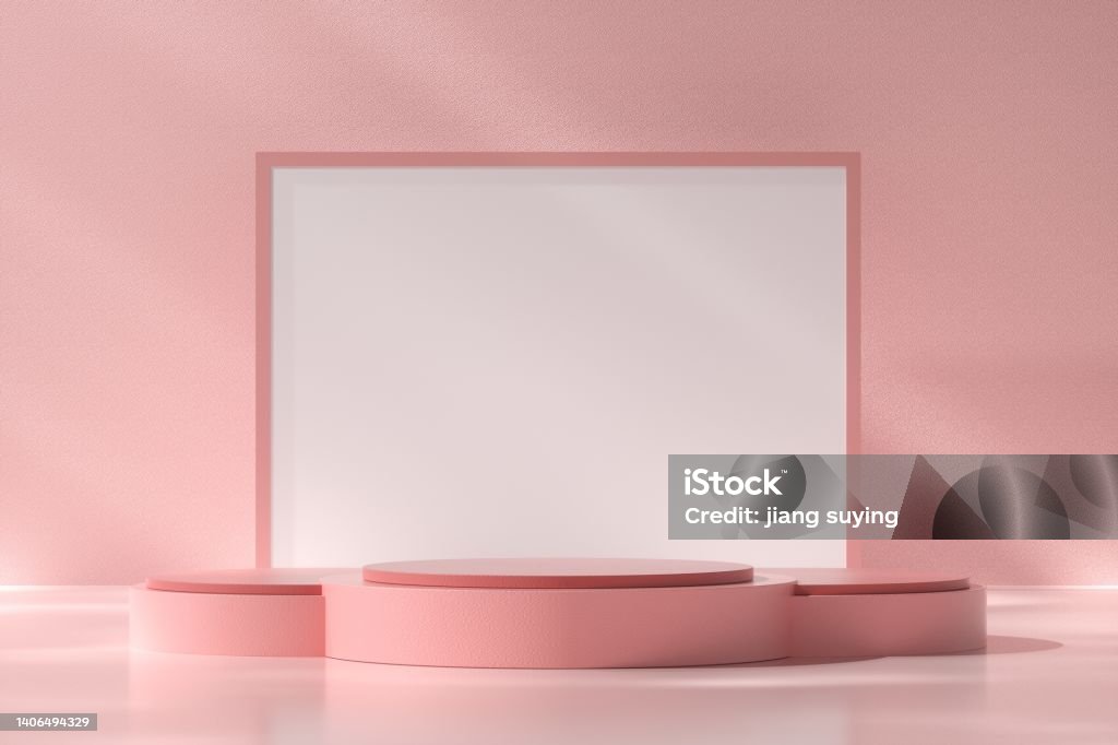 Empty Virtual Booth 3d Rendered Blank Virtual Booth Stock Photo - Download Image Now ...