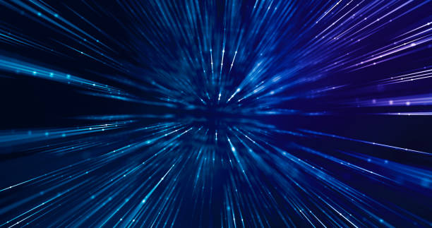 istock Data tunnel traveling at high speed. Abstract background for tech concept. 1406498864