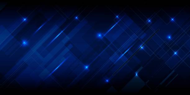 istock Vector illustrations of abstract blue futuristic digital innovation and technology. 1406501592