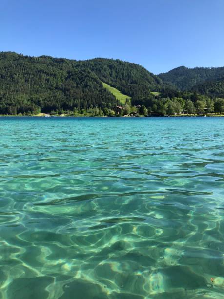 istock View over the lake to the mountains 1406501875