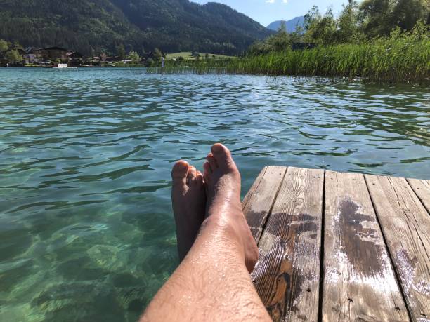 istock Relaxing by the lake in summer 1406502508