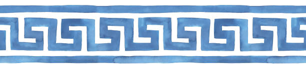 Greek Key Pattern Transparent 220+ Greek Key Design Drawing Stock Photos, Pictures & Royalty-Free ...