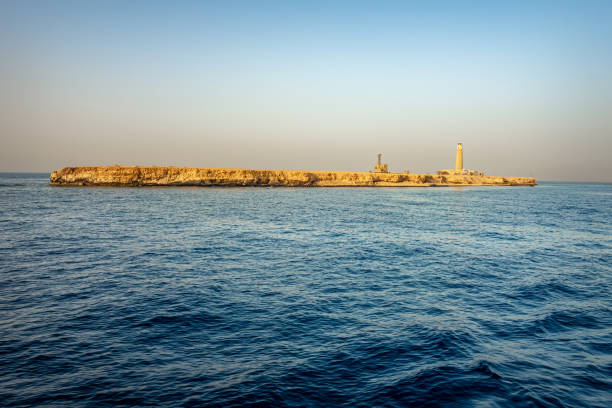 Big Brother Island and Lighthouse, Red Sea, Egypt