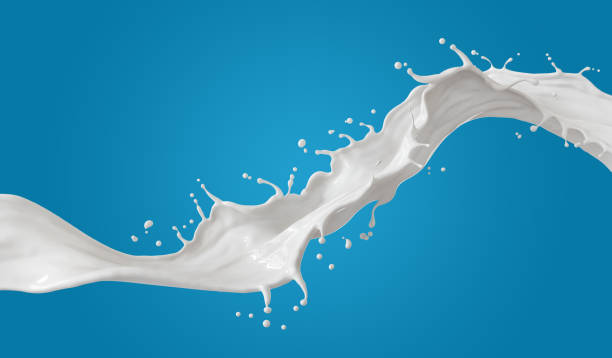 istock milk or Yogurt splash, 3d illustration. 1406504990
