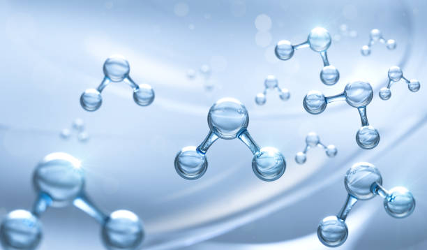 istock water molecule model, Science or medical background, 3d illustration. 1406504996
