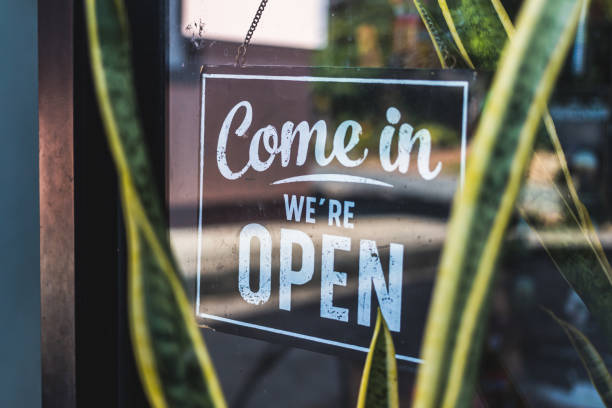 istock Text on vintage black sign 