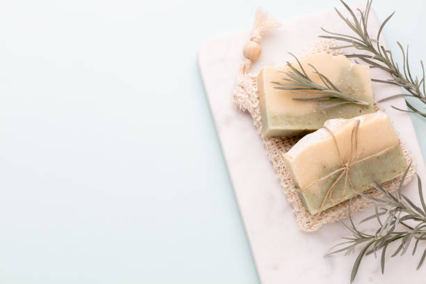 istock Handmade natural soap with herbal. 1406507414