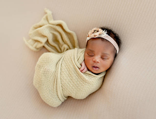 istock Baby girl sleeping calm 1406510579