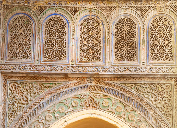 istock Old wall carvings decorated in Morocco 1406515902