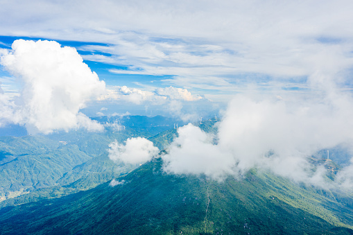 航拍高山雲海