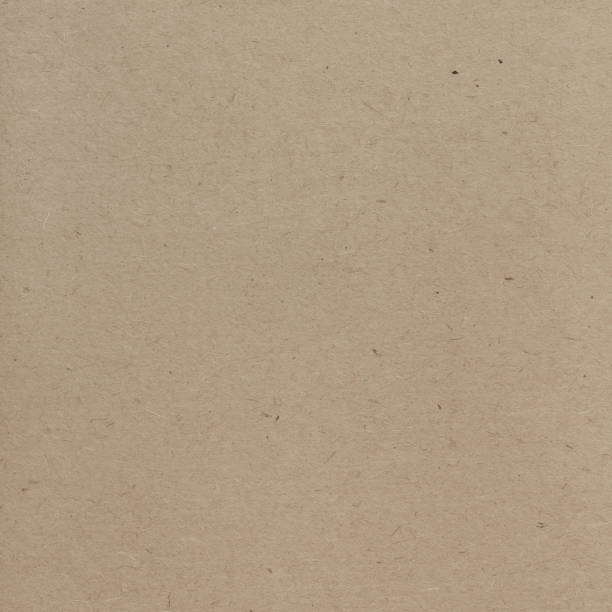 Beige Tan Natural Sack Kraft Paper Texture Paperboard Background, Recycled Craft Cardboard Pattern, Large Old Dark Vintage Retro, Vertical Decorative Spotted Rough Packaging Sheet, Textured Macro Closeup, Blank Empty Copy Space stock photo