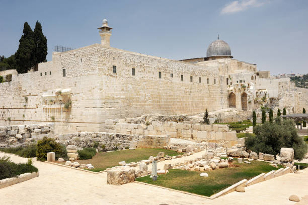 muralhas de jerusalém - parque nacional das muralhas de jerusalém - fotografias e filmes do acervo