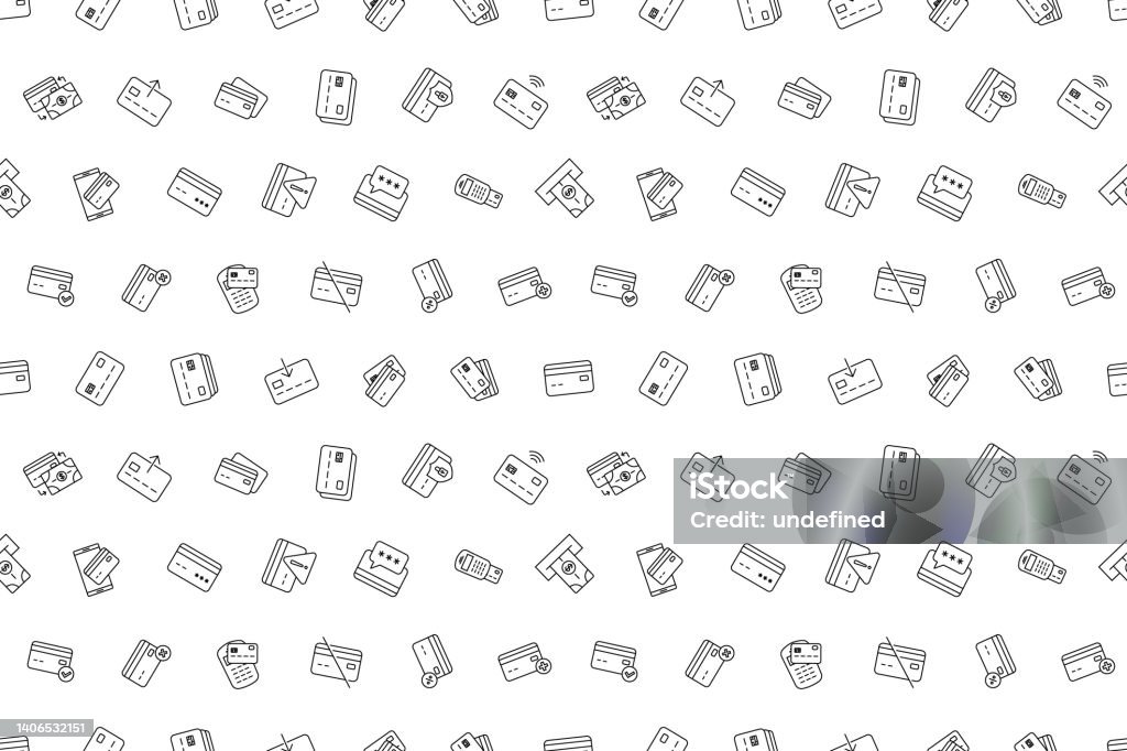 Credit Card Insert Pattern Vector Credit Card Pattern Plastic Card Seamless Background Stock ...
