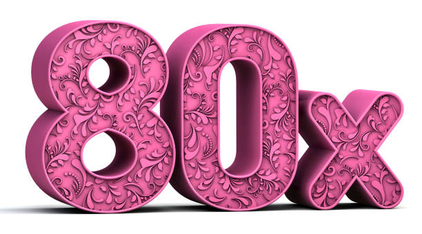 istock 80x 3d floral text isolated on white background. Sale concept. 3d illustration. 1406536940