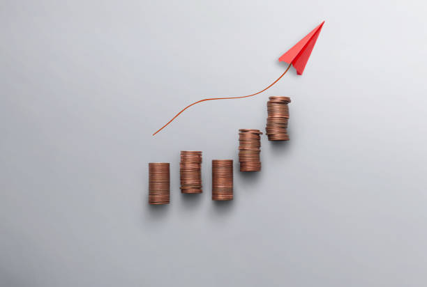 Rising inflation, costs, prices concept