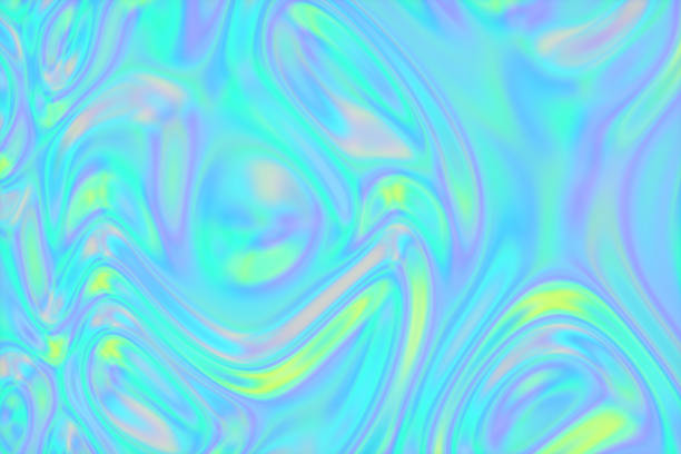 istock Multicolored waves of fluorescent pigment swirling and dissolving abstract background. 3d render 1406551967