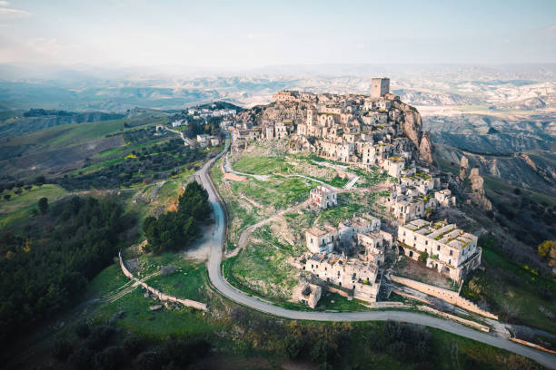 istock Abandoned Ghost Town Craco in Italy 1406553522
