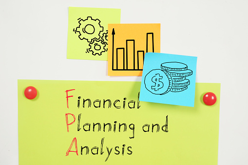 Financial Planning and Analysis FPA are shown using a text