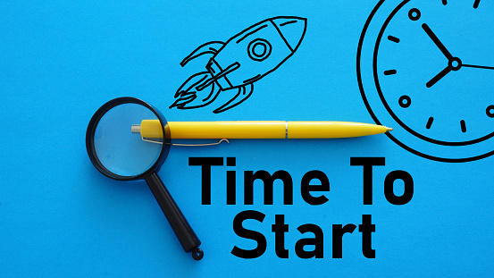 Time To Start is shown using a text