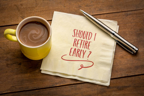 Should I retire early? stock photo