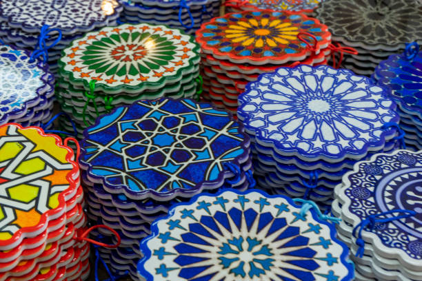 istock MULTICOLOURED DECORATIVE TILES IN PUEBLO DE ANDALUCIA 1406566580