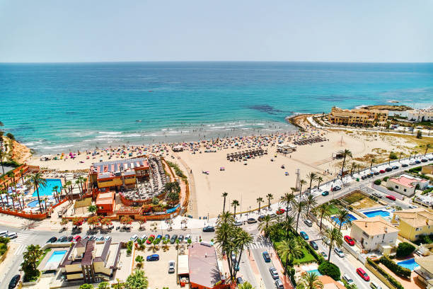 istock Aerial view La Zenia beach. Spain 1406568979