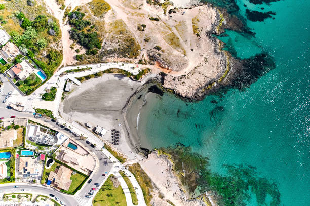 istock Playa de Cala Mosca seaside, aerial shot. Spain 1406571316