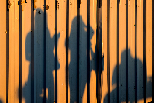 Shadow of group of people