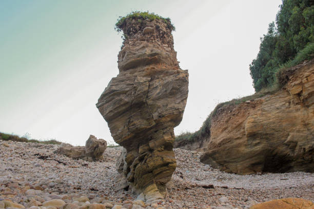 istock eroded rocks keeping balance by the sea 1406583041