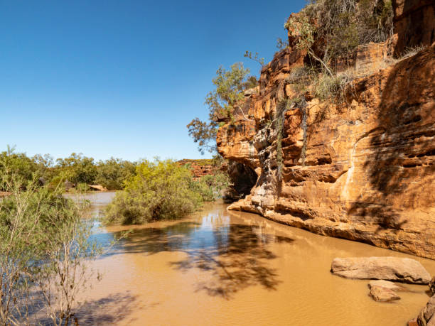 istock Kalbarri National Park river in flood 1406589635