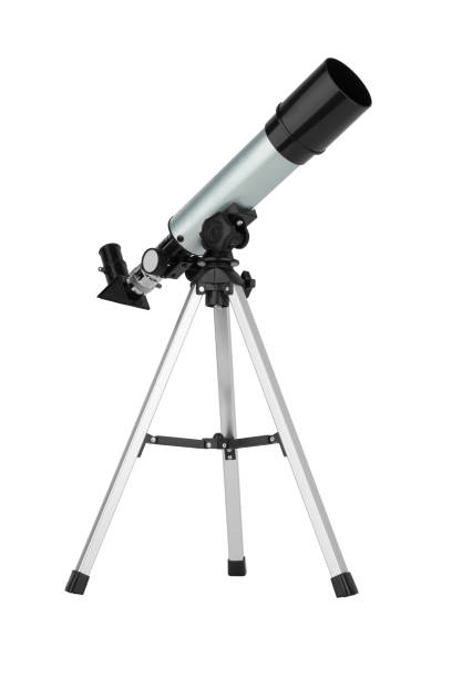 Modern telescope isolated Modern telescope isolated on a white background telescopic equipment stock pictures, royalty-free photos & images