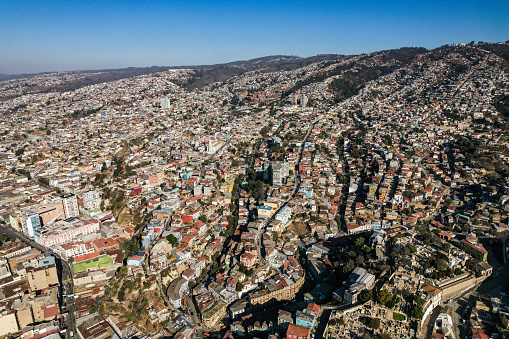 Aerial view of Valparaiso, Chile