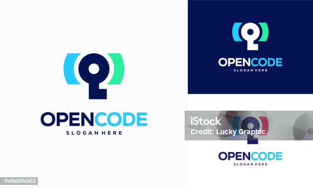 Open Code Symbol Designs Concept Vector Coder Technology Symbol ...