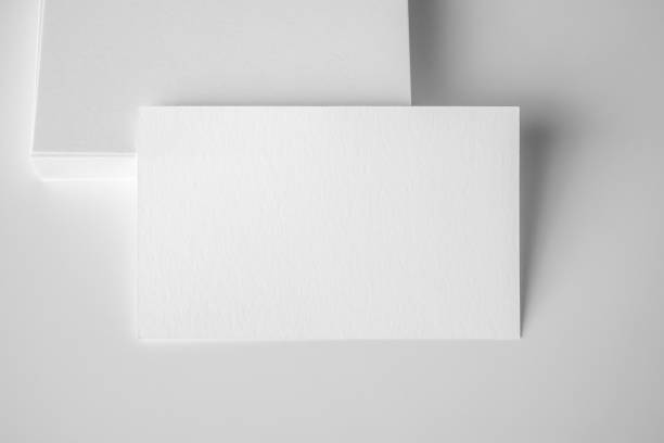 istock Mockup white business card on white background 1406605864