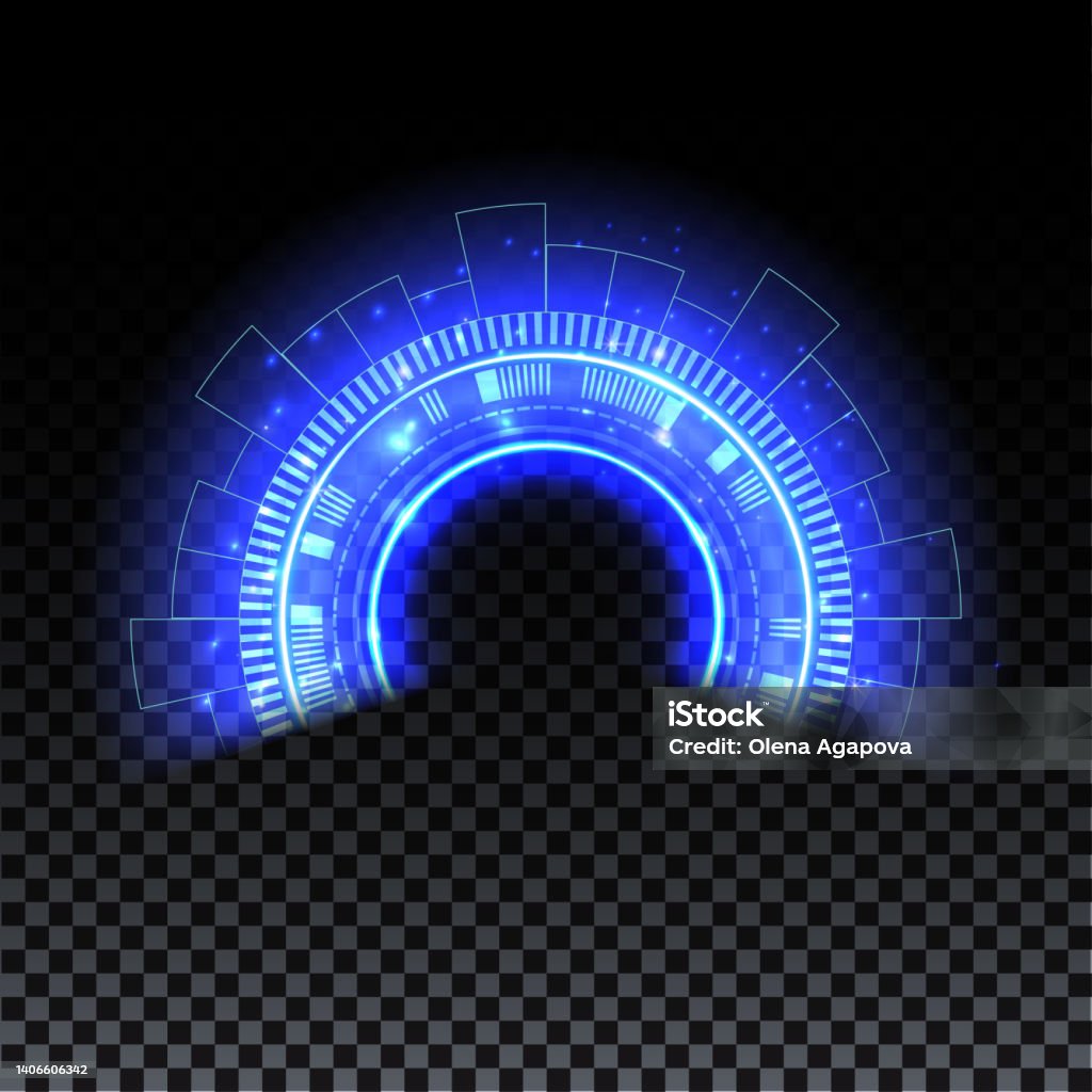 Normal Magic Arc Blue Magic Arc Abstract Magic Light Effect Luminous Neon Lines With ...