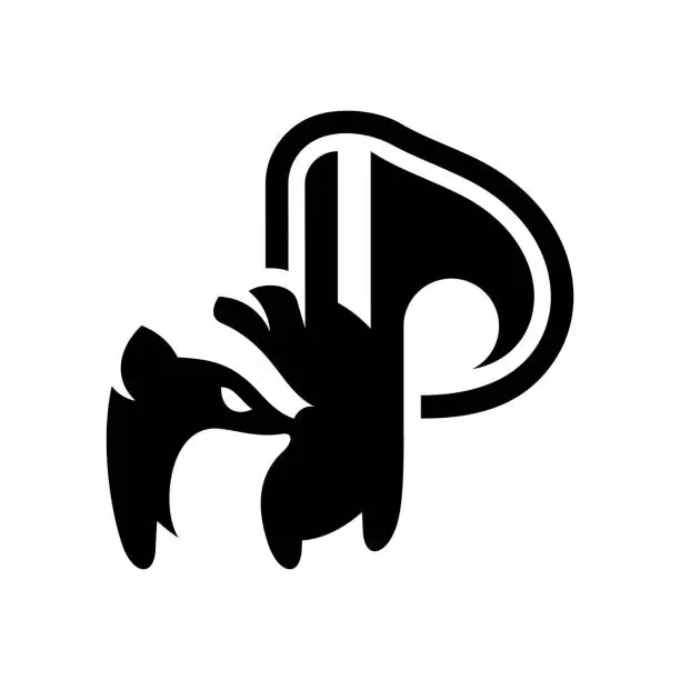 Vector illustration of Animal Skunk Business Logo Design