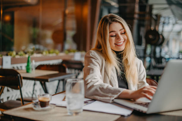 istock young woman working in a cafe 1406617416