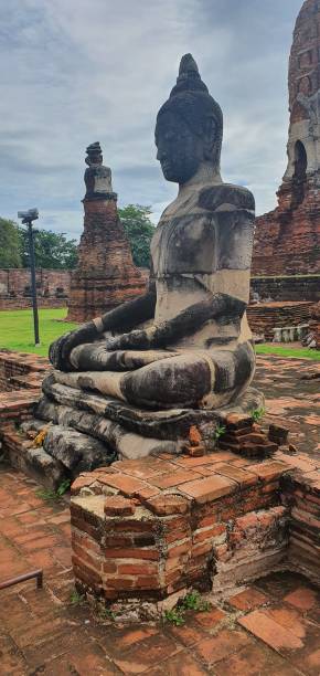 istock Statue of Buddha in Wat Mahathat temple 1406622097