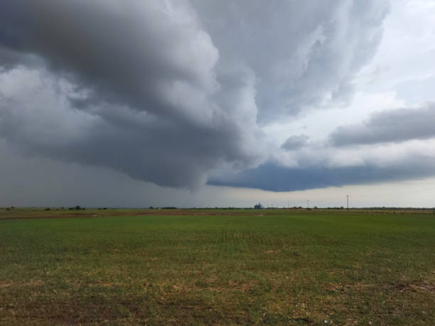 istock Storm Clouds over and Agricultural Field in Oklahoma 1406626660