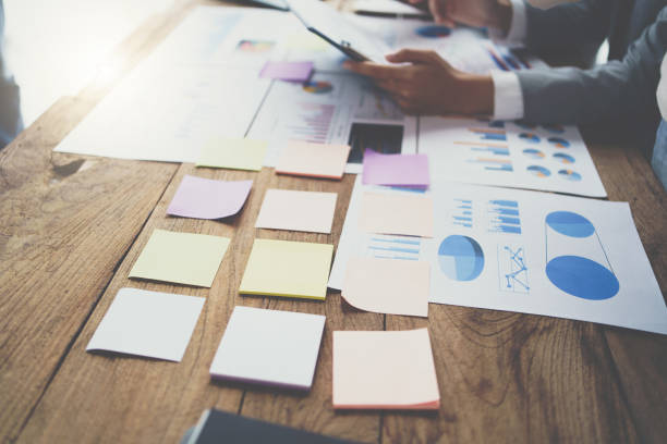 istock Meeting concept Business team hands at working with financial plan, meeting, discussion, brainstorm with tablet on the office desk, business financial concept. 1406631996