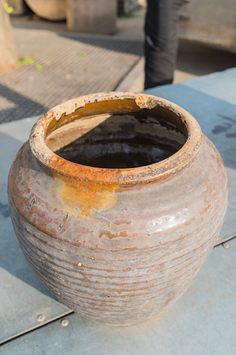 an old china jar