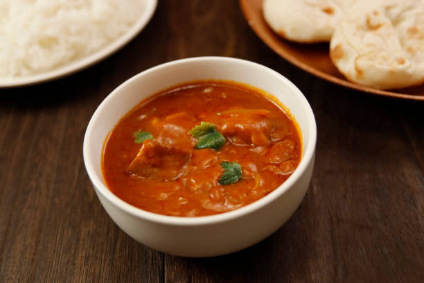 istock Indian chicken curry roux like tomato soup on the table 1406635039