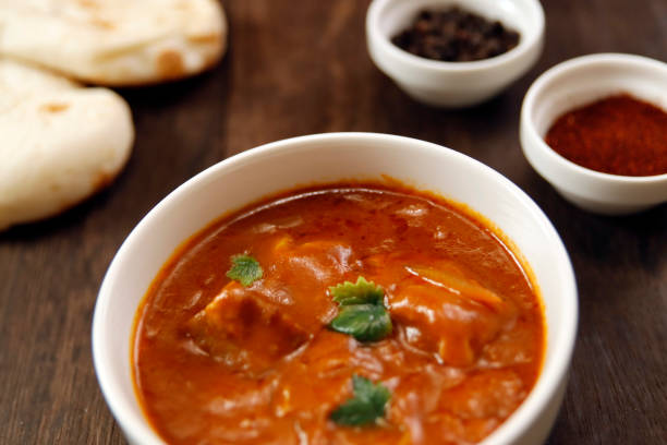 istock Indian chicken curry roux like tomato soup on the table 1406635065