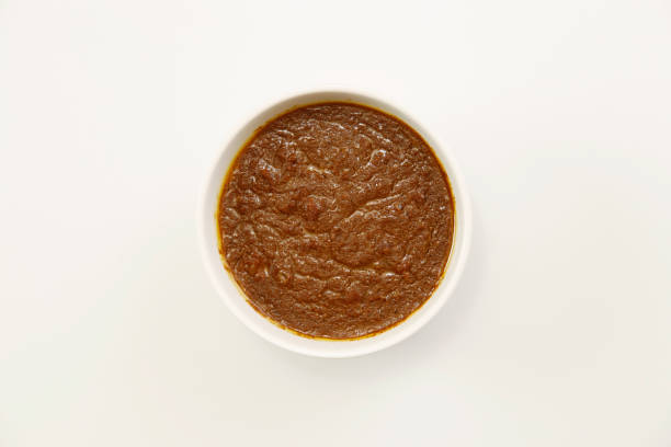 istock Indian chicken curry roux like tomato soup on the table 1406635176