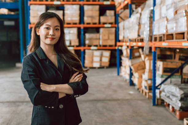 istock Warehouse staff portrait, asia. 1406635318